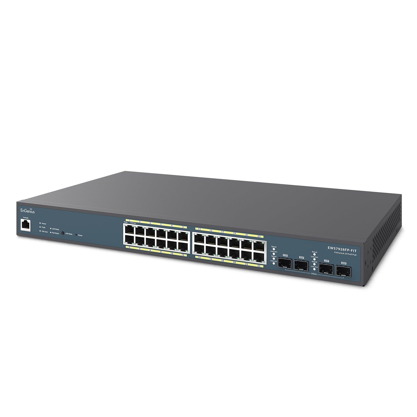 EWS7928FP-FIT: EnGenius Fit 410W PoE+ 24埠 Gigabit 交換器