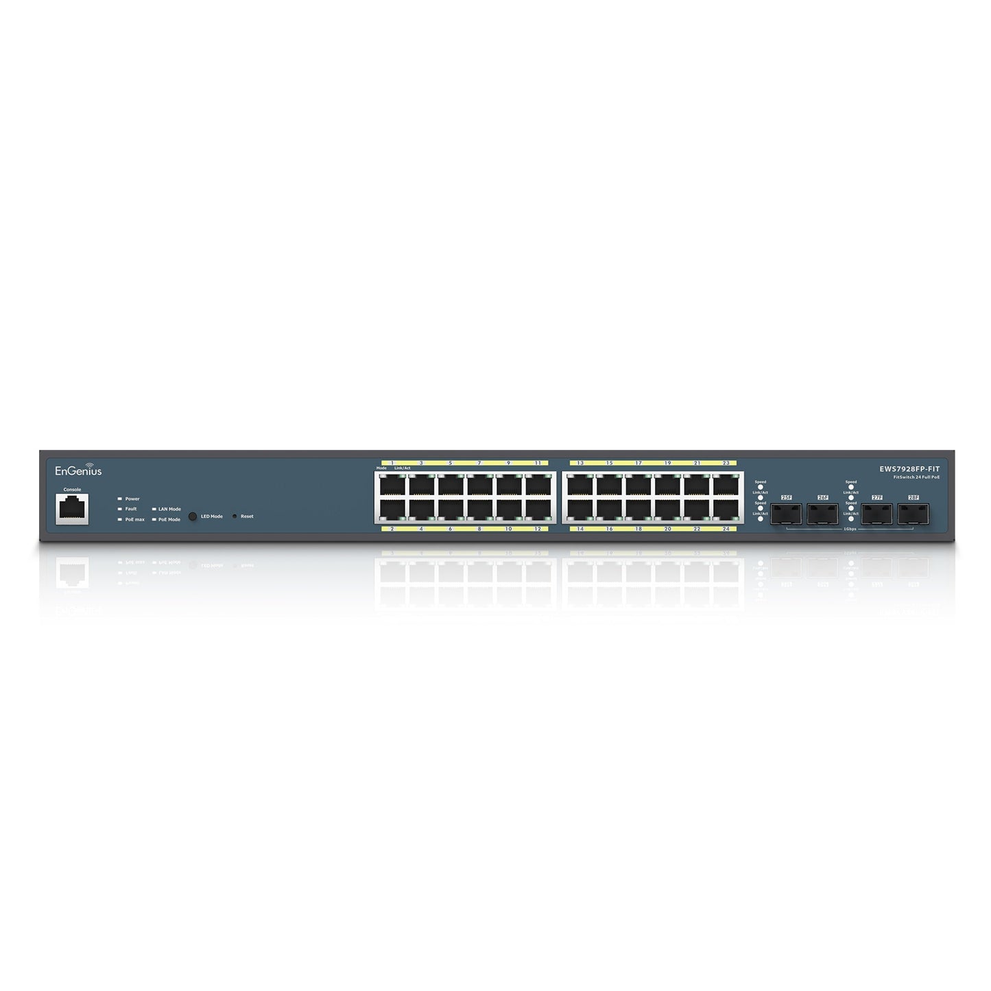EWS7928FP-FIT: EnGenius Fit 410W PoE+ 24埠 Gigabit 交換器