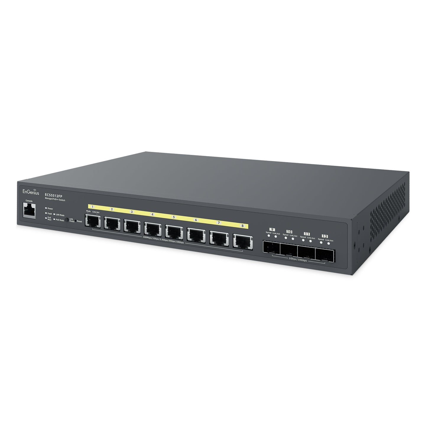 8 Port 10 Gigabit PoE++ Switch