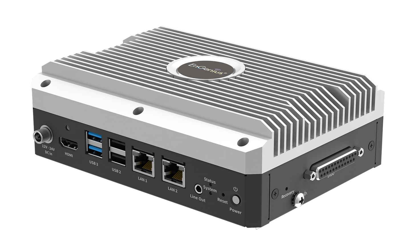 E5-NA08W: 精巧、高效益的 Edge AI 運算 平台，結合 Wi-Fi 6 連線能力，支援可擴充 的工業 AI 部署。
